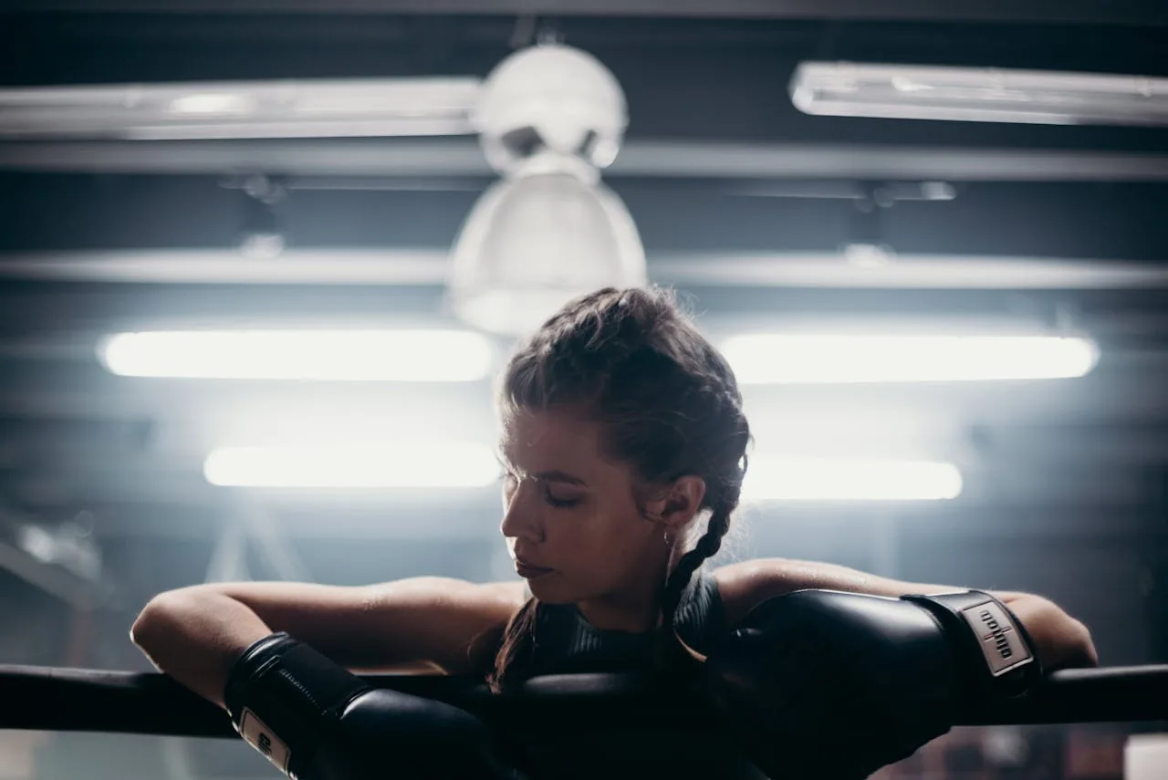 Women's boxing training